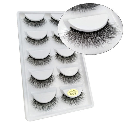 5 Pairs Mink EyeLashes 3D