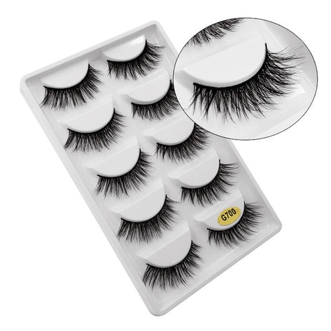 5 Pairs Mink EyeLashes 3D