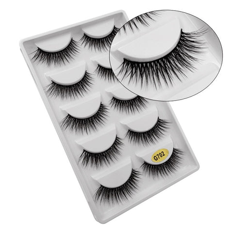 5 Pairs Mink EyeLashes 3D