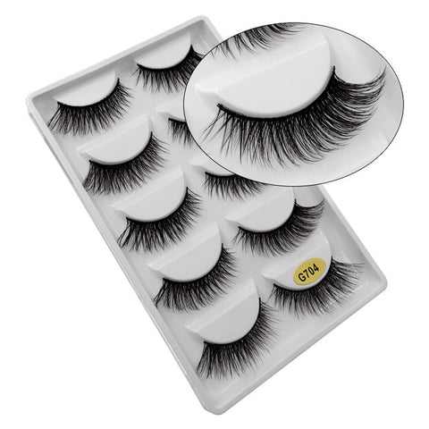 5 Pairs Mink EyeLashes 3D