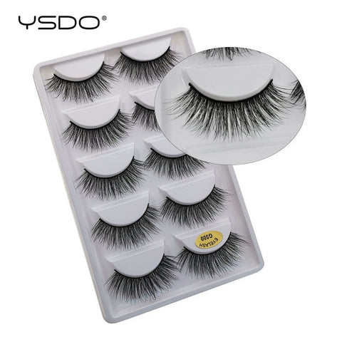 5 Pairs Mink EyeLashes 3D