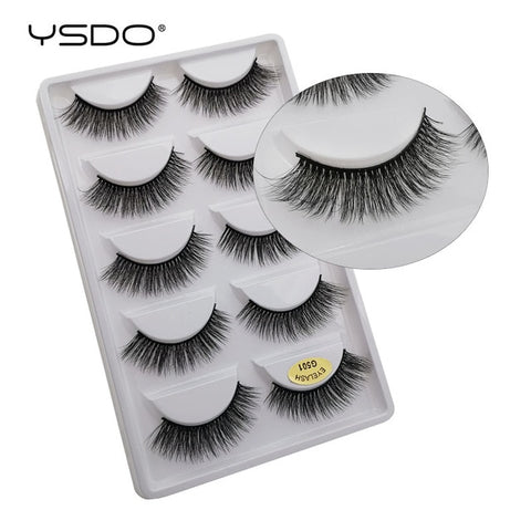 5 Pairs Mink EyeLashes 3D