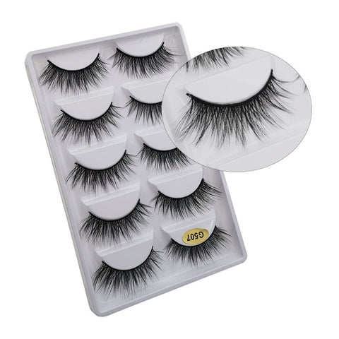 5 Pairs Mink EyeLashes 3D