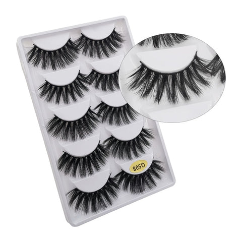 5 Pairs Mink EyeLashes 3D