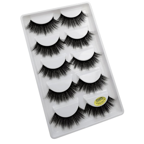 5 Pairs Mink EyeLashes 3D