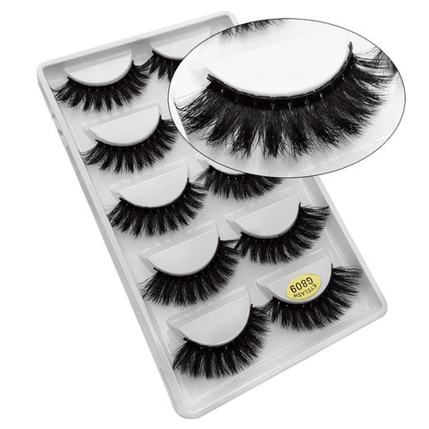 5 Pairs Mink EyeLashes 3D