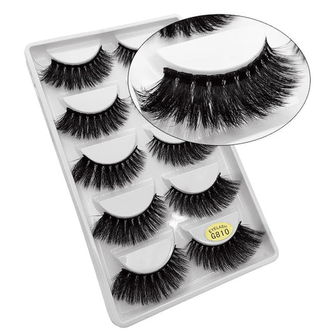 5 Pairs Mink EyeLashes 3D