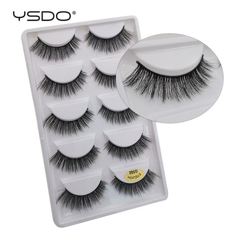 5 Pairs Mink EyeLashes 3D