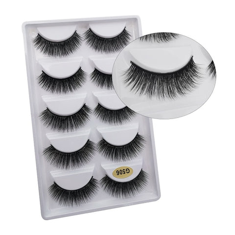 5 Pairs Mink EyeLashes 3D