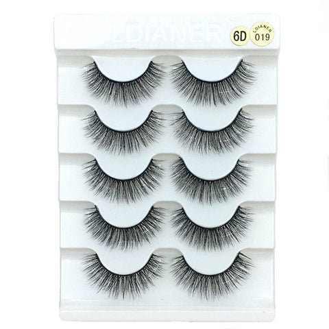 5 Pairs Faux Mink Hair False Eyelashes