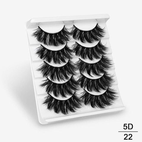 5Pairs 3D Mink Hair False Eyelashes