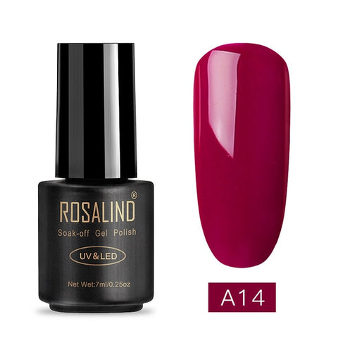 ROSALIND Neon Gel Polish varnishes Hybrid Nails For Manicure 7ML Semi Permanent Soak off Primer Base Top Coat Gel Nail Polish