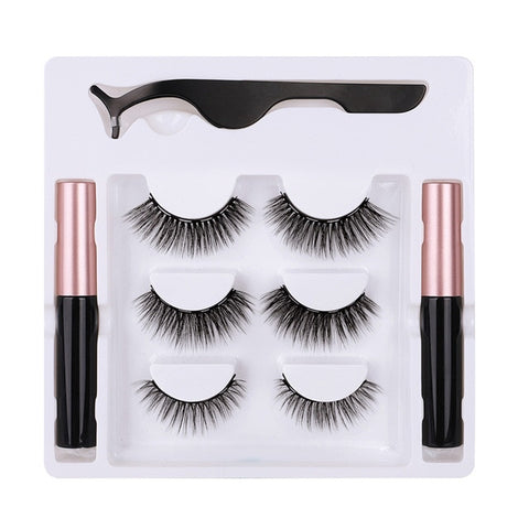 7 Pairs Eye Lashes Magnetic Eyelashes and Eyeliner