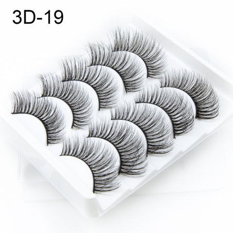 NAGARAKU 5 pairs 3D Mink False Eyelash