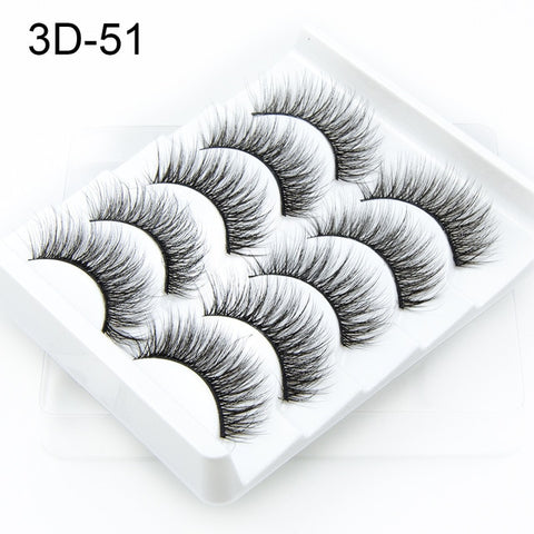 NAGARAKU 5 pairs 3D Mink False Eyelash