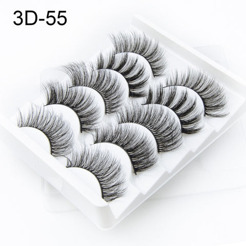 NAGARAKU 5 pairs 3D Mink False Eyelash