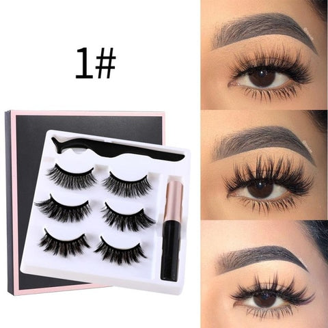 3  Pairs 3D Lashes Magnetic