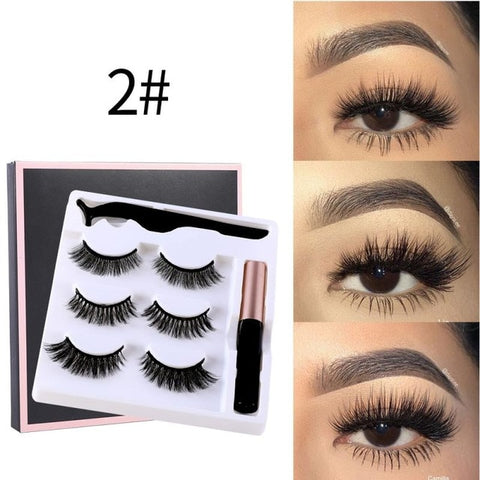 3  Pairs 3D Lashes Magnetic