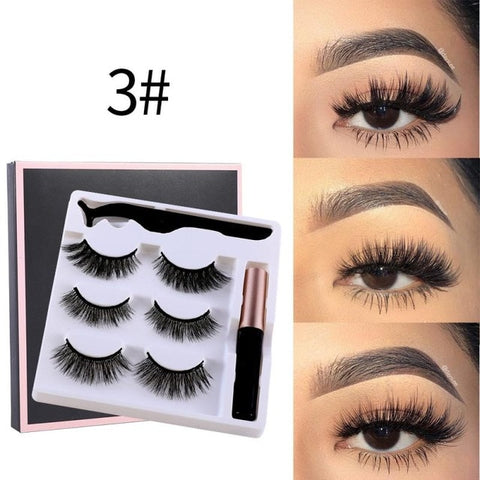 3  Pairs 3D Lashes Magnetic