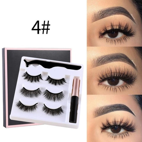 3  Pairs 3D Lashes Magnetic